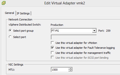 Настройка fault tolerance vmware